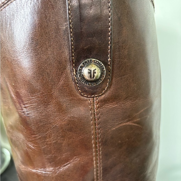 Frye Brown Leather Riding Boots-size 10 - Picture 5 of 9